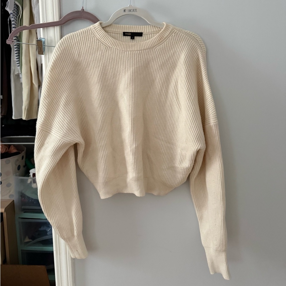 Maje Cream Sweater